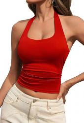 MAOECO Womens Tank Tops y Halter Neck